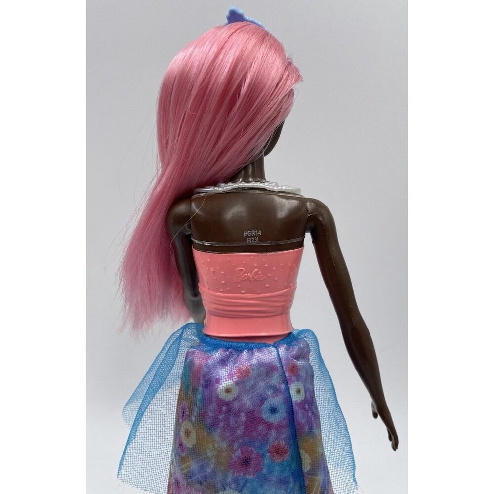 Barbie Dreamtopia African American Royal Princess Doll Pink Hair - Picture 11 of 15